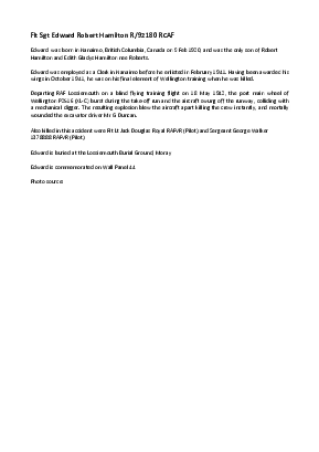 A preview of a PDF biography for Hamilton, Edward Robert
